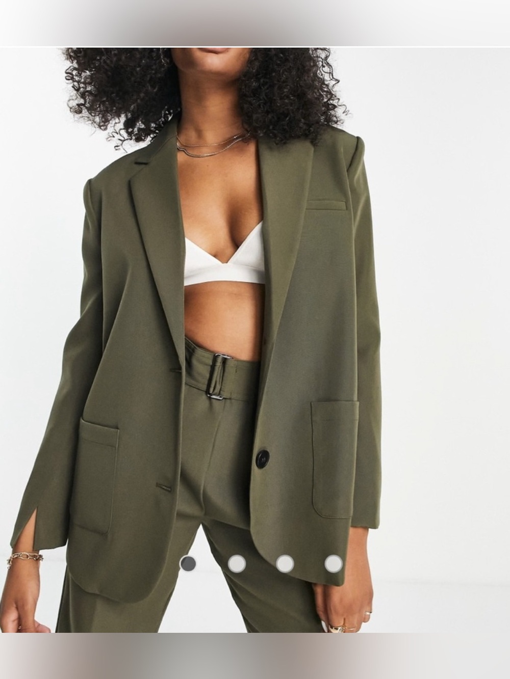 Revolve 4th & Reckless Green Blazer L